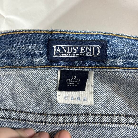 Lands End Jeans 10 Vintage Mom Blue Denim - Picture 13 of 14